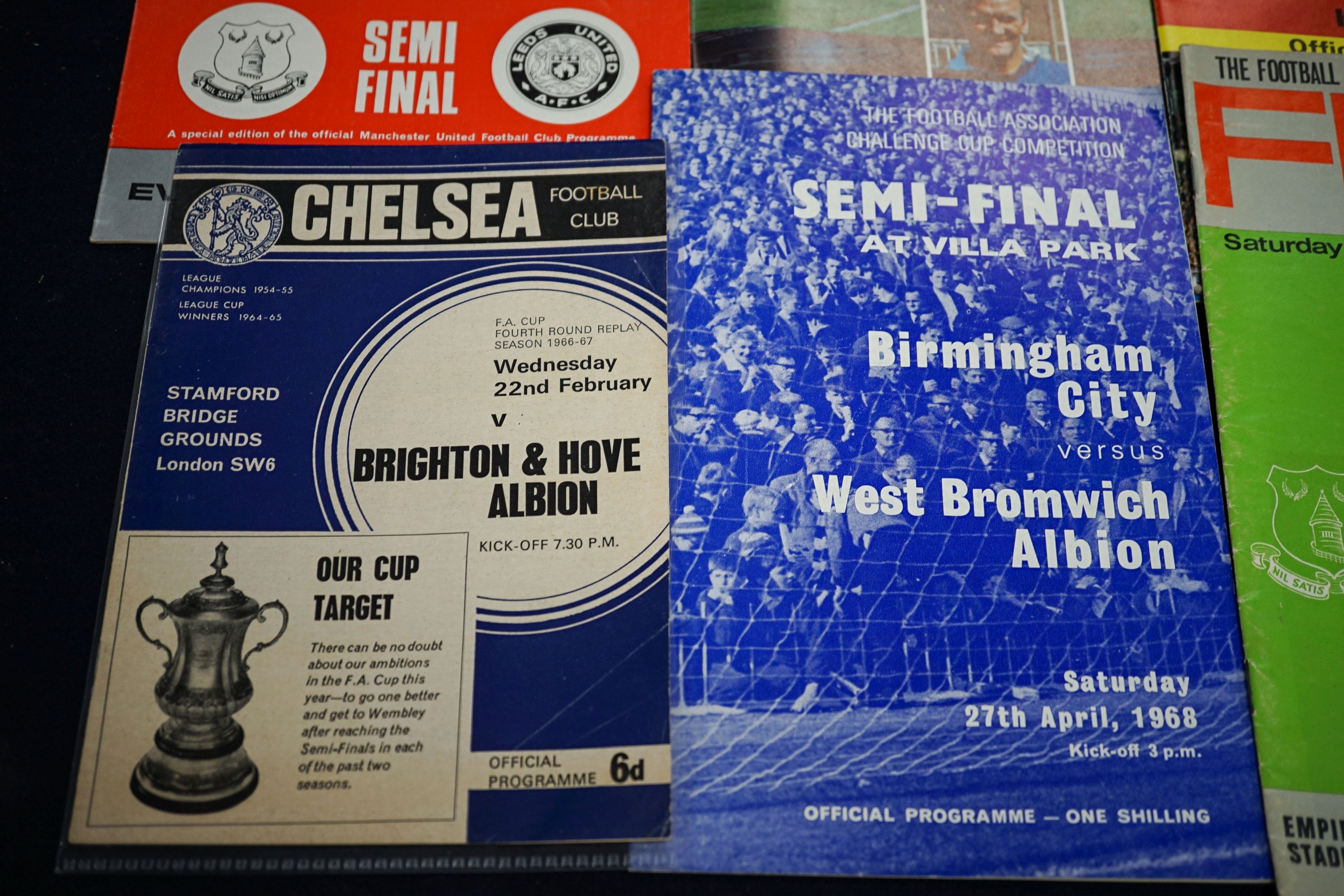 Various football programmes 1960s - 1990s